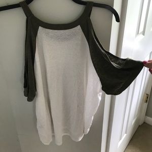 Cold shoulder shirt